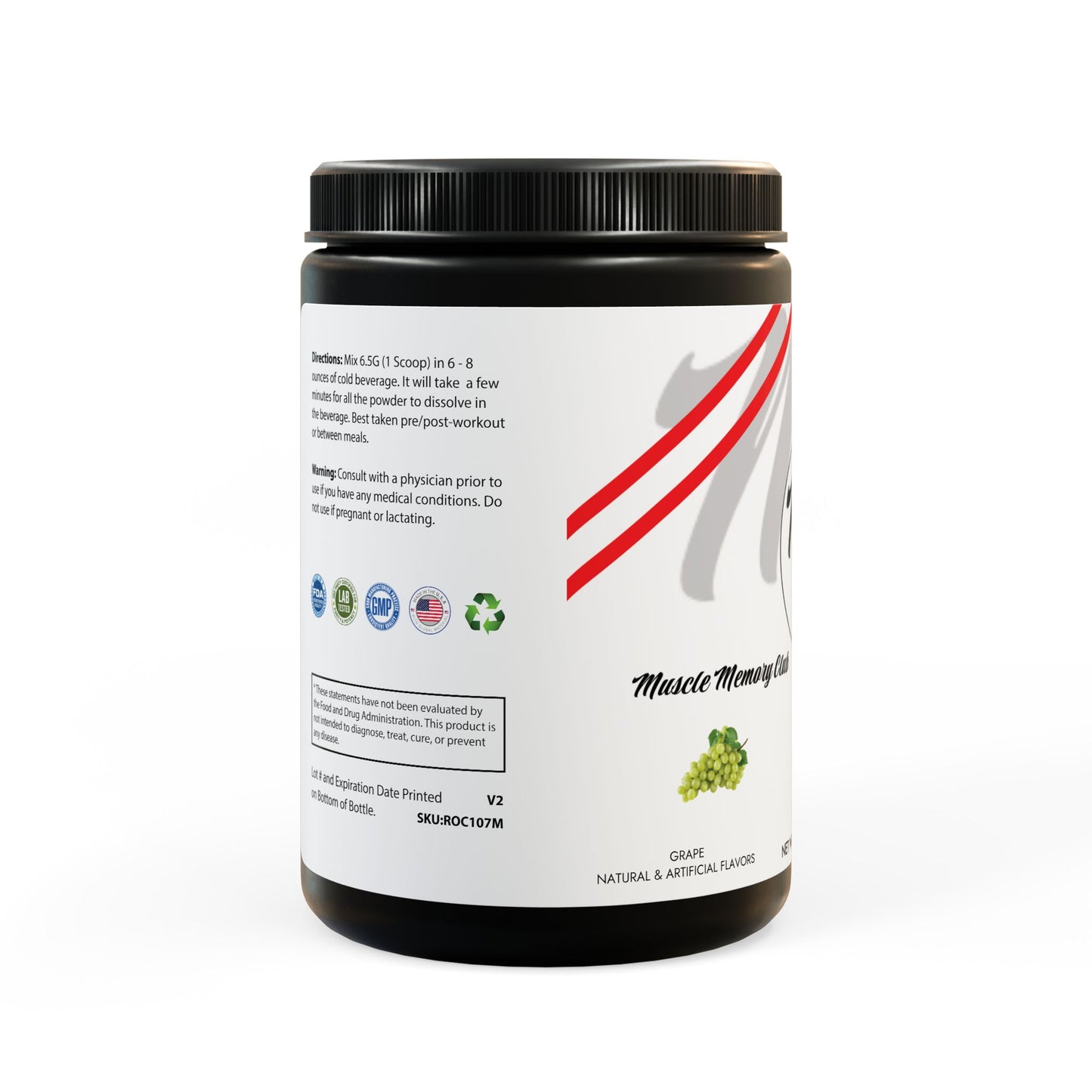 BCAA Supplement, Grape (325g, 11.46oz, 50 servings)